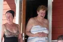 Ulkoilupäivän saunojat